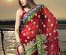 Bollywood Maroon faux Georgette Saree...